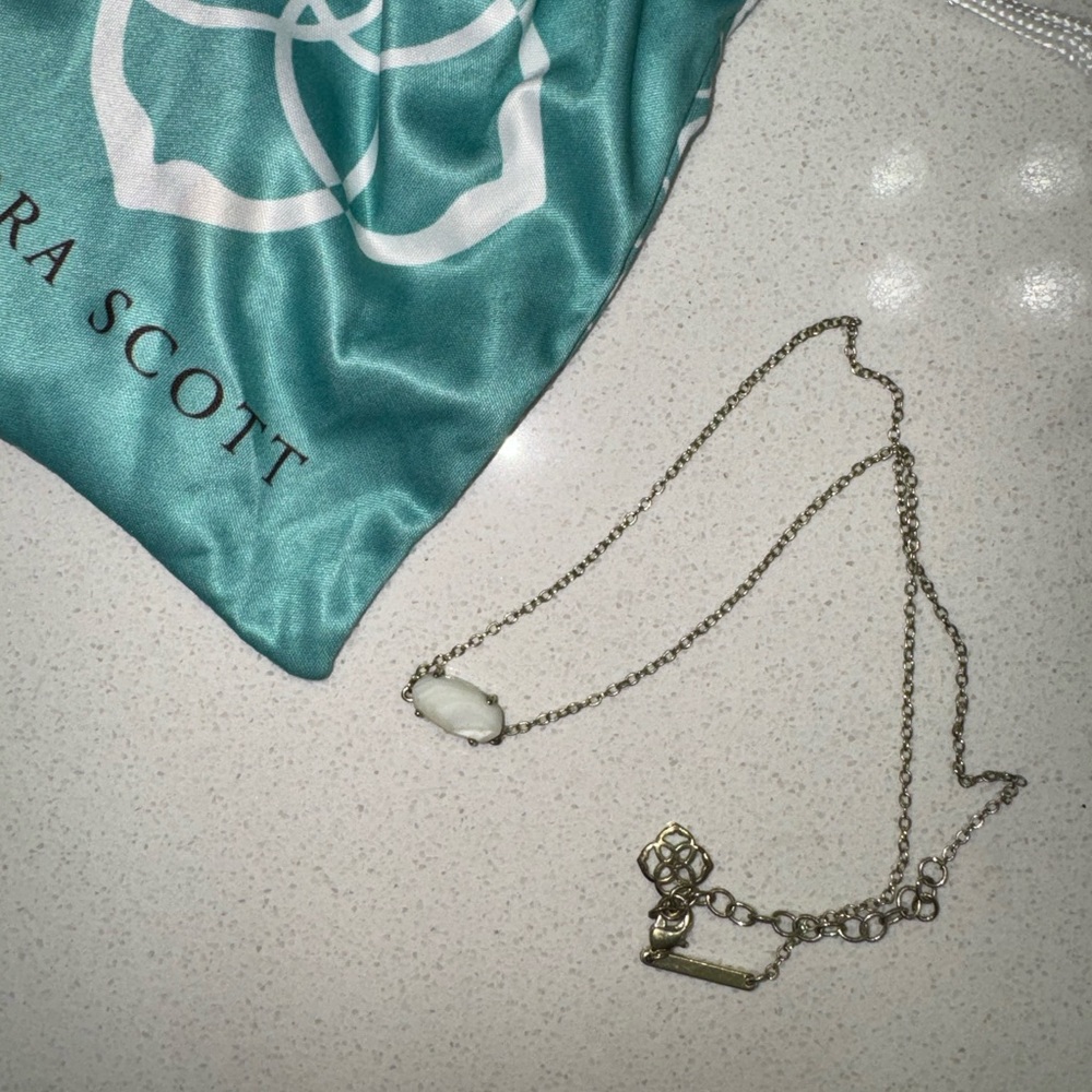 White Kendra Scott Necklace